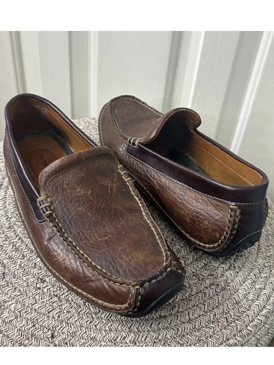 HS Trask Other - HS Trask Driving Moccasin Loafer Mens 9.5 Brown Leather Casual Preppy Slip On